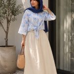 شومیز جلو گره پاپیونی پاستیلی ترند