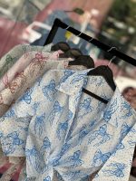 شومیز جلو گره پاپیونی پاستیلی ترند - Image 3